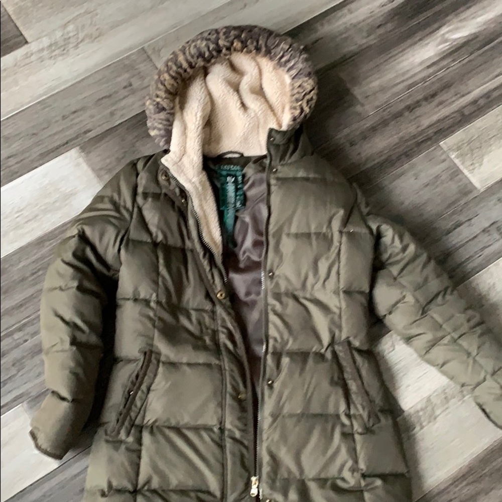 Ralph Lauren Women’s olive army green winter coat